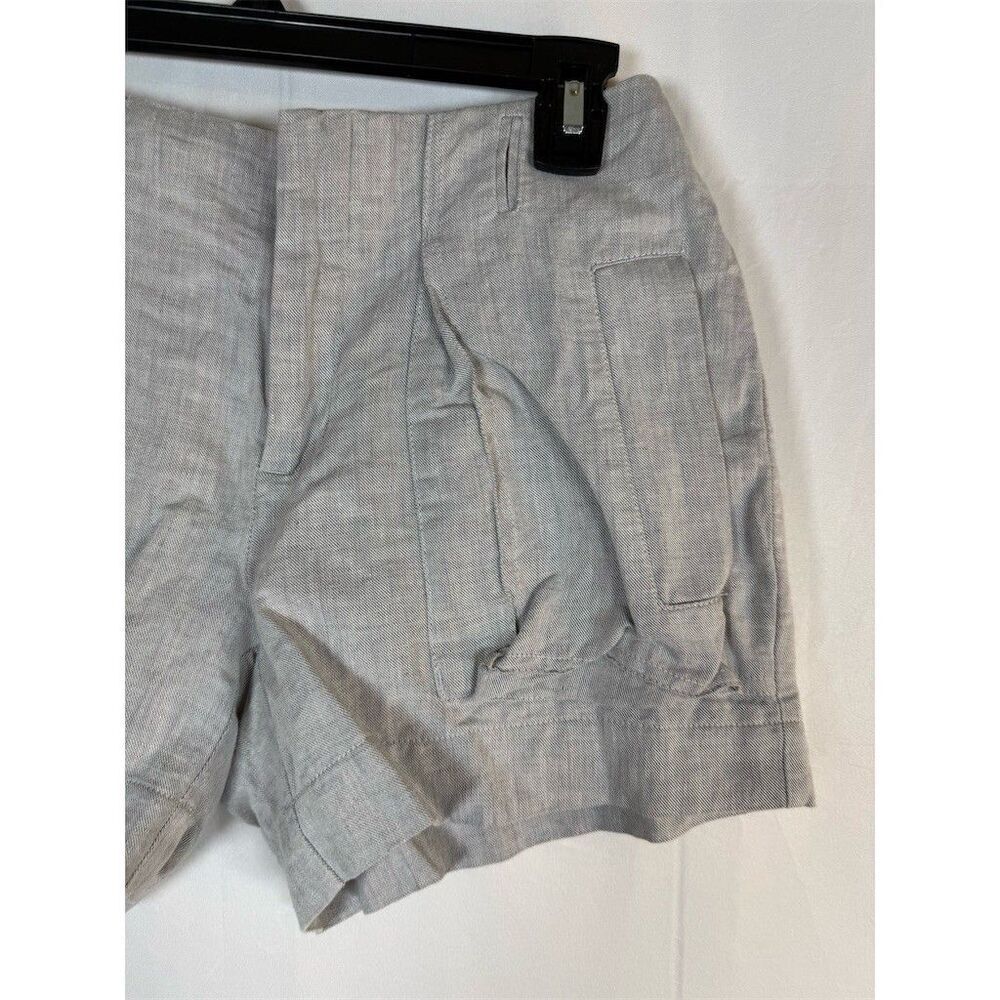 Banana Republic Shorts Womens Gray Utility Cargo Cuffed Hem Martin Fit Size 4 - Picture 3 of 11